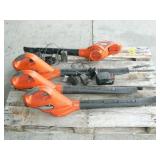 PALLET WITH 4 CORDLESS BLACK & DECKER BLOWERS