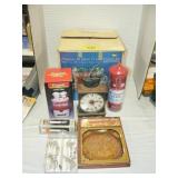 PUNCH BOWL SET, CAMPBELL'S SOUP UTENSIL CADDY, PUNCH BOWL SET, CAMPBELL'S SOUP UTENSIL CADDY,
