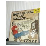 GARAGE METAL SIGN GARAGE METAL SIGN