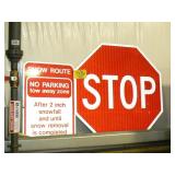 STOPSIGN, NO PARKING SIGN STOPSIGN, NO PARKING SIGN