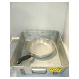 ALUMINUM TUB WITH HANDLES, ALUMINUM FRY PAN