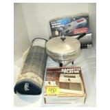 23X71 RUG RUNNER, CASSETTE PLAYER, CHAFING DISH, 23X71 RUG RUNNER, CASSETTE PLAYER, CHAFING DISH,