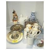 2 PEWTER BICENTENNIAL PLATES, DUCK ON NEST 2 PEWTER BICENTENNIAL PLATES, DUCK ON NEST