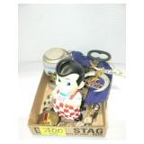 BIG BOY SQUEAKY TOY, PEABODY ASHTRAY, STEIN, BIG BOY SQUEAKY TOY, PEABODY ASHTRAY, STEIN,