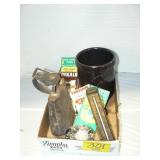 FLAT WITH COWBELL, CROCK, CORN BROCHURES, FLAT WITH COWBELL, CROCK, CORN BROCHURES,