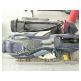 PALLET WITH 2 SETS OF GOLF CLUBS AND BAGS (PALLET PALLET WITH 2 SETS OF GOLF CLUBS AND BAGS (PALLET