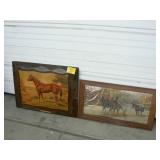 2 HORSE WALL ART