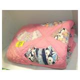 PINK AND PATCHWORK QUILT