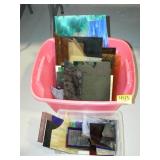 2 TOTES OF STAINED GLASS FOR GLASS ARTISTS 2 TOTES OF STAINED GLASS FOR GLASS ARTISTS