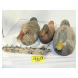 3 DUCK DEOYS, QUAIL FAMILY FIGURE 3 DUCK DEOYS, QUAIL FAMILY FIGURE