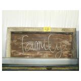 WOODEN FAMILY WALL ART