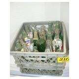 CRATE OF VINTAGE SODA BOTTLES CRATE OF VINTAGE SODA BOTTLES
