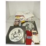 2 FRAMED FELT SILHOUETTES, NEW SOCKS, NEW 2 FRAMED FELT SILHOUETTES, NEW SOCKS, NEW
