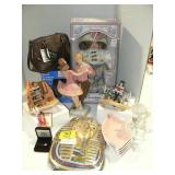 PORCELAIN DOLL, NEW PURSE, 2 AMERICAN GIRLS