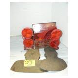 2 BROAD AXE HEADS, ROAD FLARES 2 BROAD AXE HEADS, ROAD FLARES