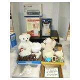 CLOCK RADIO, CHOPPER, VCR, PLUSH BEARS, CARVED CLOCK RADIO, CHOPPER, VCR, PLUSH BEARS, CARVED