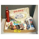 FLAT WITH BEER COLLECTIBLES AND ADVERTISING FLAT WITH BEER COLLECTIBLES AND ADVERTISING