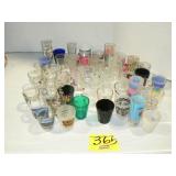 LARGE GROUP OF SHOT GLASSES