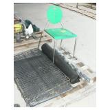 PALLET WITH DOG KENNEL, WEED GUARD, PLASTIC CHAIR PALLET WITH DOG KENNEL, WEED GUARD, PLASTIC CHAIR