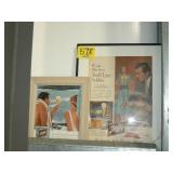 2 FRAMED VINTAGE SCHLITZ ADVERTISING 2 FRAMED VINTAGE SCHLITZ ADVERTISING