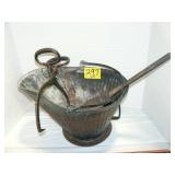 COAL BUCKET, ICE TONGS, COAL SHOVEL COAL BUCKET, ICE TONGS, COAL SHOVEL