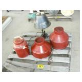 PALLET WITH METAL CREAM CAN, 2 CREAM SEPARATORS,