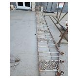 APPROX 24FT OF WROUGHT IRON FENCE/PORCH PANEL APPROX 24FT OF WROUGHT IRON FENCE/PORCH PANEL