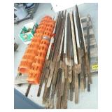 PALLET WITH FENCE POSTS, FENCING, ELECTRIC FENCE PALLET WITH FENCE POSTS, FENCING, ELECTRIC FENCE
