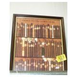 FRAMED CUBAN CIGARS ADVERTISING