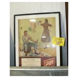 FRAMED SCHLITZ ADVERTISING