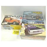 3 SEALED MODEL KITS