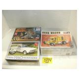 3 SEALED MODEL KITS