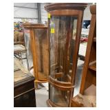 69' TALL LIGHTED CORNER CABINET SHOWCASE