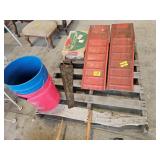 RAMPS, SAW, BUCKETS, COLEMAN STOVE