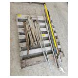 SAW HORSE LEGS, LIMB TRIMMER, CROW BAR