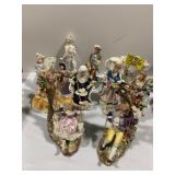 GROUP OF OCCUPIED JAPAN & PORCELAIN FIGURINES