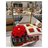 TOWEL WARMING RACK, AFGHANS, BLANKETS, AFGHAN