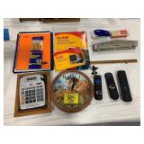 TV REMOTES, HORSE THEMED WALL CLOCK, OVERSIZE