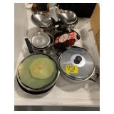 GROUP OF POTS & PANS