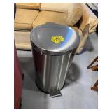 FLIP-TOP METAL TRASH CAN