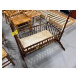 WOODEN BABY CRIB