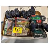 PS3 GAMES, LOGITECH CONTROLLERS, GAME BOOKLETS