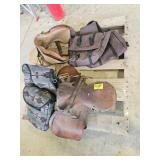 HORSE ITEMS...(2) SADDLES AND (2) SADDLE BAGS