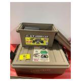 PLASTIC AMMO CRATE, 45 ACP PLASTIC AMMO CAN W/ 3