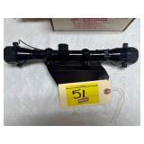TASCO 4X SCOPE WITH MOUNT. B-SQUARE. NOT SURE OF