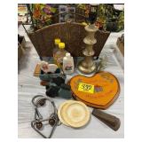 CORN HUSKER LOTION, LAMP, WOODEN HOME Dï¿½COR,