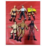 GROUP OF VINTAGE WRESTLER FIGURES