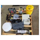 KEROSENE TANK, JUMP PACK, LIGHTING FIXTURES, GRAB