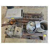 CATERING SERVING TRAYS WITH BURNERS, PANS, POTS,