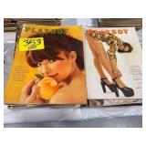 (2) STACKS OF VINTAGE PLAYBOYS
